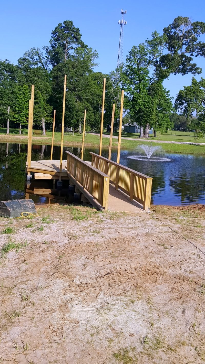 Construction — Pond dock & pavilion, photo 1 of 2