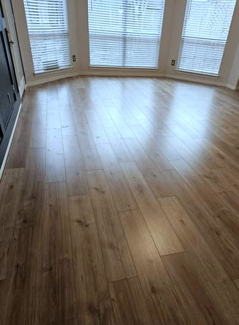 Renovations — Wood-look plank flooring