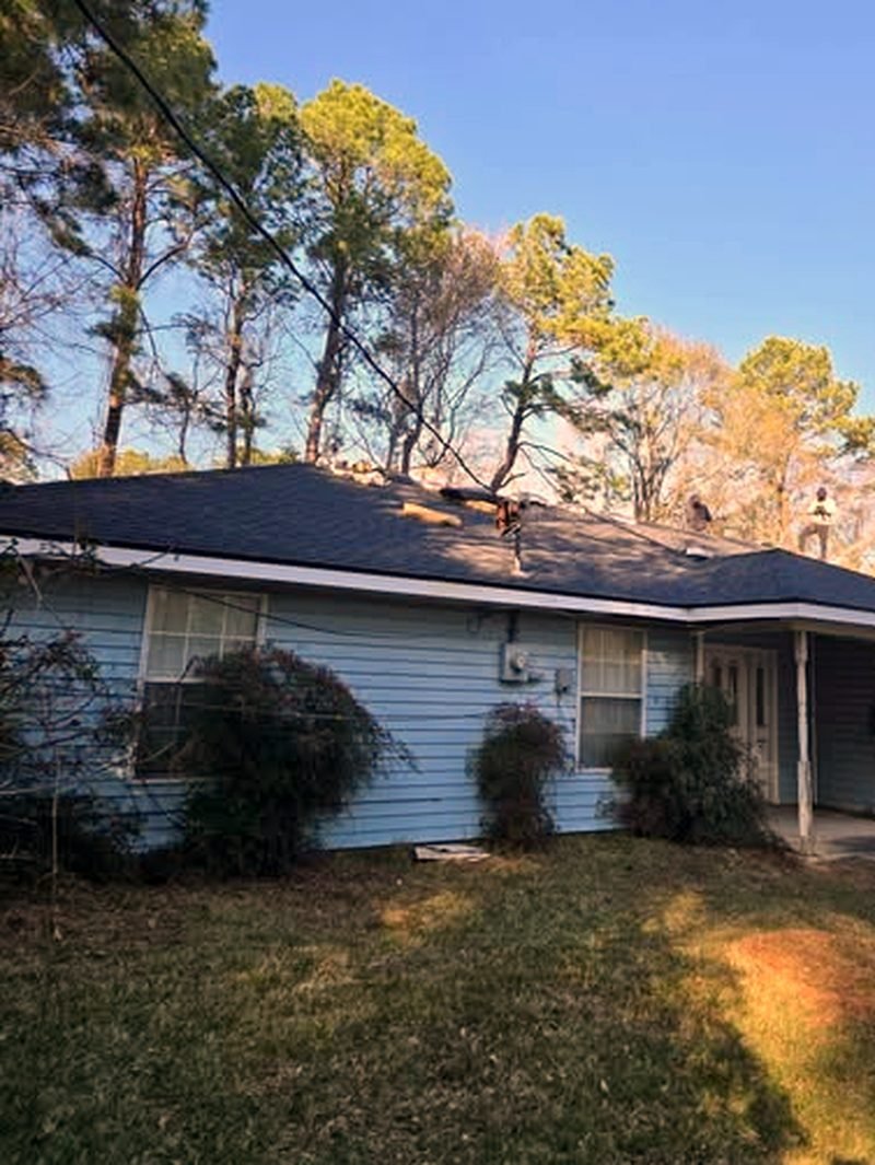 Roofing — Storm-damage roof tear-off and replacement, photo 1 of 3